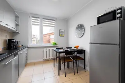 Kuchnia lub aneks kuchenny w obiekcie Kairos Apartments - Friends - darmowy Parking, blisko centrum