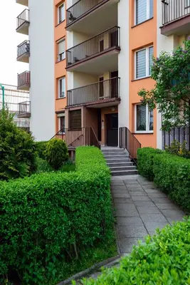 Budynek, w którym mieści się apartament