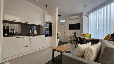 Kuchnia lub aneks kuchenny w obiekcie Apartament na Wodnej