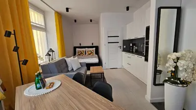 Kuchnia lub aneks kuchenny w obiekcie Apartament na Wodnej