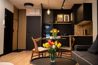 Część wypoczynkowa w obiekcie Apartament No1 Wyszyńskiego