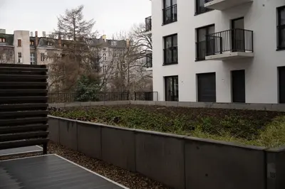 Budynek, w którym mieści się apartament