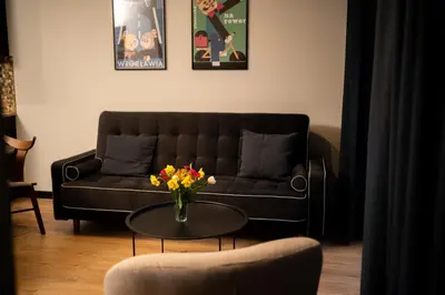 Część wypoczynkowa w obiekcie Apartament No1 Wyszyńskiego