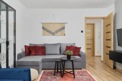 Część wypoczynkowa w obiekcie Wrocław City Centre & Main Square Apartment by Noclegi Renters