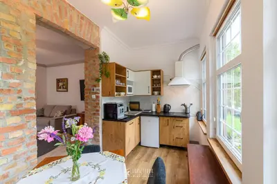 Kuchnia lub aneks kuchenny w obiekcie Apartament Kudowianka