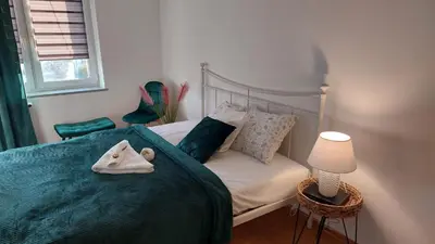 Łóżko lub łóżka w pokoju w obiekcie Apartament Mar&Mel