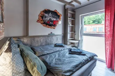 Część wypoczynkowa w obiekcie Olivia apartament przy deptaku