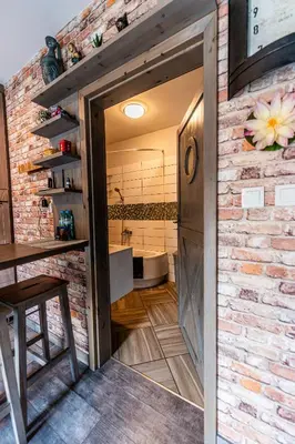 Kuchnia lub aneks kuchenny w obiekcie Olivia apartament przy deptaku
