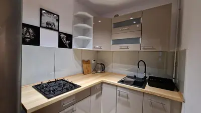 Kuchnia lub aneks kuchenny w obiekcie Apartament na Moniuszki