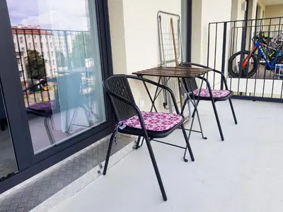 Balkon lub taras w obiekcie Harry’s Apartment/centrum/parking