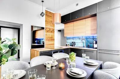 Kuchnia lub aneks kuchenny w obiekcie Apartament Plac Jana Pawła 7 Centrum Wrocław