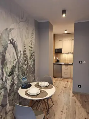 Kuchnia lub aneks kuchenny w obiekcie Apartamenty Dębowy Zakątek w Dolinie Baryczy