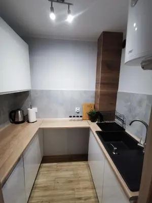 Kuchnia lub aneks kuchenny w obiekcie Apartament położony u podnóża Gór Bardzkich