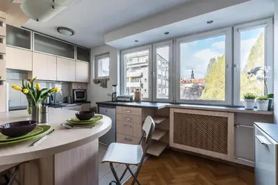 Kuchnia lub aneks kuchenny w obiekcie Komfort w samym centrum