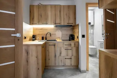 Kuchnia lub aneks kuchenny w obiekcie Apartament Centrum A