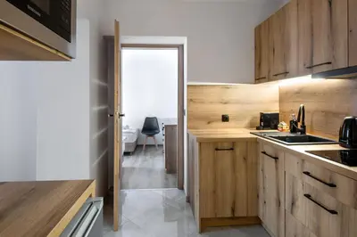 Kuchnia lub aneks kuchenny w obiekcie Apartament Centrum A