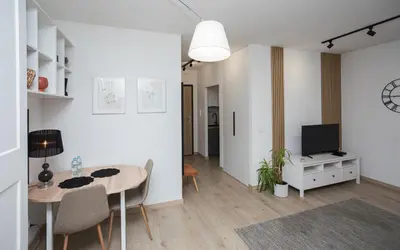 Telewizja i/lub zestaw kina domowego w obiekcie Komfort w Centrum Parking
