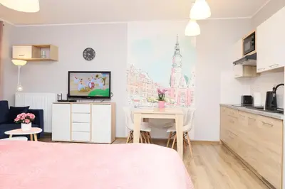 Kuchnia lub aneks kuchenny w obiekcie Lucky-Time pl - 35 - Ostrów Tumski
