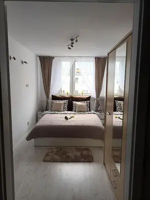 Łóżko lub łóżka w pokoju w obiekcie Apartament u Ani