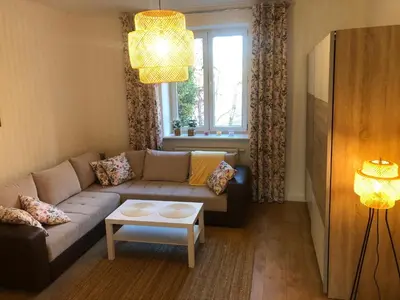 Część wypoczynkowa w obiekcie Apartament BROWARNY