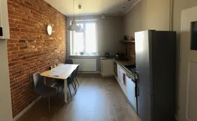 Kuchnia lub aneks kuchenny w obiekcie Apartament BROWARNY