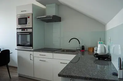 Kuchnia lub aneks kuchenny w obiekcie Apartament przy Małej Panwi 
