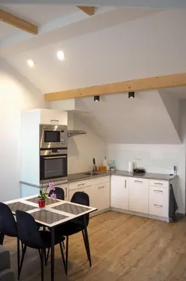 Kuchnia lub aneks kuchenny w obiekcie Apartament przy Małej Panwi 