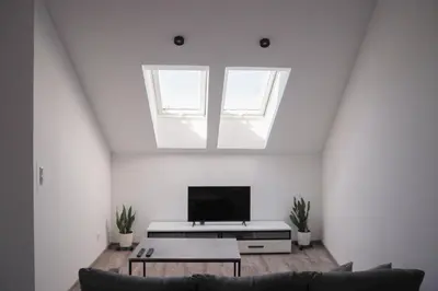 Telewizja i/lub zestaw kina domowego w obiekcie Apartament przy Małej Panwi 