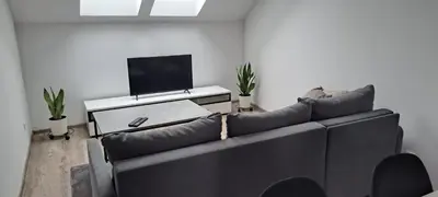 Telewizja i/lub zestaw kina domowego w obiekcie Apartament przy Małej Panwi 