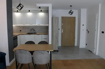 Kuchnia lub aneks kuchenny w obiekcie Halo Green Apartament Wrocław
