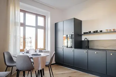Kuchnia lub aneks kuchenny w obiekcie KSIĘCIA WITOLDA Apartment ~ Self Check-In 20h