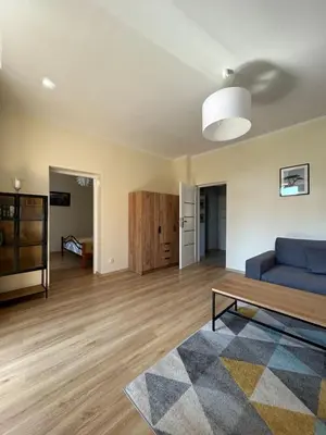 Część wypoczynkowa w obiekcie Apartament Nad Galerią blisko centrum Kudowy