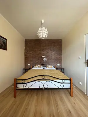 Łóżko lub łóżka w pokoju w obiekcie Apartament Nad Galerią blisko centrum Kudowy