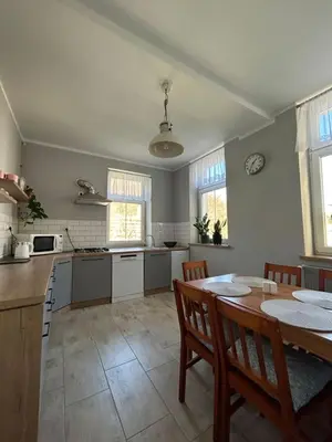 Kuchnia lub aneks kuchenny w obiekcie Apartament Nad Galerią blisko centrum Kudowy