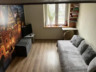 Telewizja i/lub zestaw kina domowego w obiekcie Apartament Krasnala Księże Małe