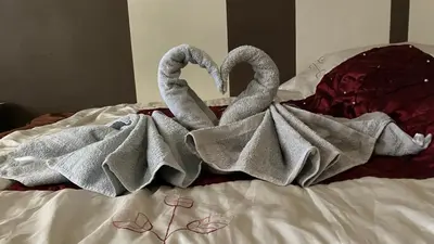 Łóżko lub łóżka w pokoju w obiekcie Apartament Krasnala Księże Małe