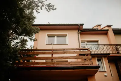 Balkon lub taras w obiekcie Dom na Lawendowej