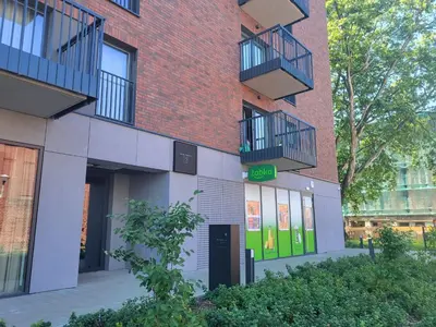 Budynek, w którym mieści się apartament