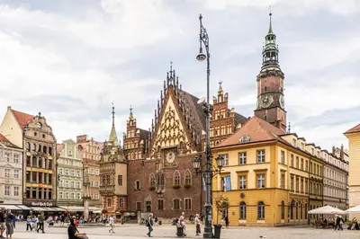 Widok na miasto Wrocław z tego apartamentu