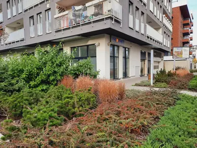 Ogród w obiekcie Port Mieszczański parking gratis