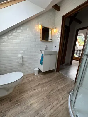 Łazienka w obiekcie Willa Bukówka Dom całoroczny w górach nad jeziorem z jacuzzi i sauną