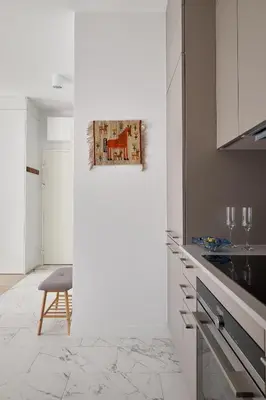 Kuchnia lub aneks kuchenny w obiekcie Apartament Mały PRL - Młyn Maria - Art Apartments