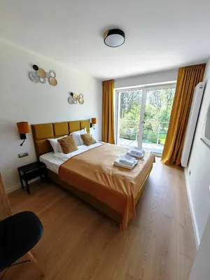 Łóżko lub łóżka w pokoju w obiekcie Ponikwa36 Dom Na Urlop w Górach