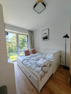 Łóżko lub łóżka w pokoju w obiekcie Ponikwa36 Dom Na Urlop w Górach