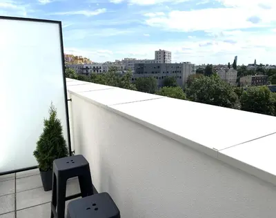 Balkon lub taras w obiekcie By The River - Wroclaw City Center