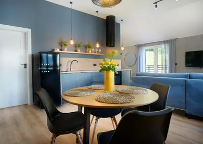 Kuchnia lub aneks kuchenny w obiekcie Apartament na Wzgórzu