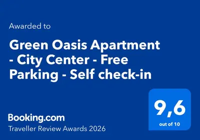 Certyfikat, podpis lub inny dokument wystawiony w obiekcie Green Oasis Apartment - City Center - Free Parking - Self check-in