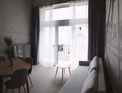 Telewizja i/lub zestaw kina domowego w obiekcie Wroclove Airport Loft