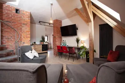 Telewizja i/lub zestaw kina domowego w obiekcie Apartament 