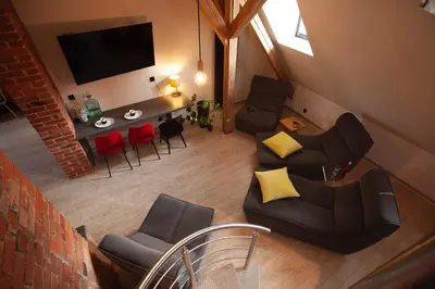 Część wypoczynkowa w obiekcie Apartament 